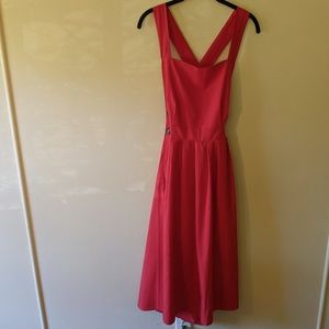 Vintage Red Apron Dress